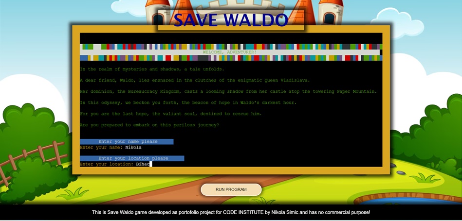 Save Waldo Project Image